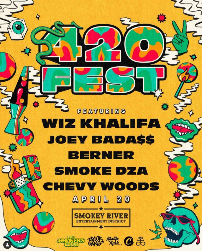 Wiz Khalifa to Headline Inaugural 420 Fest at Smokey River