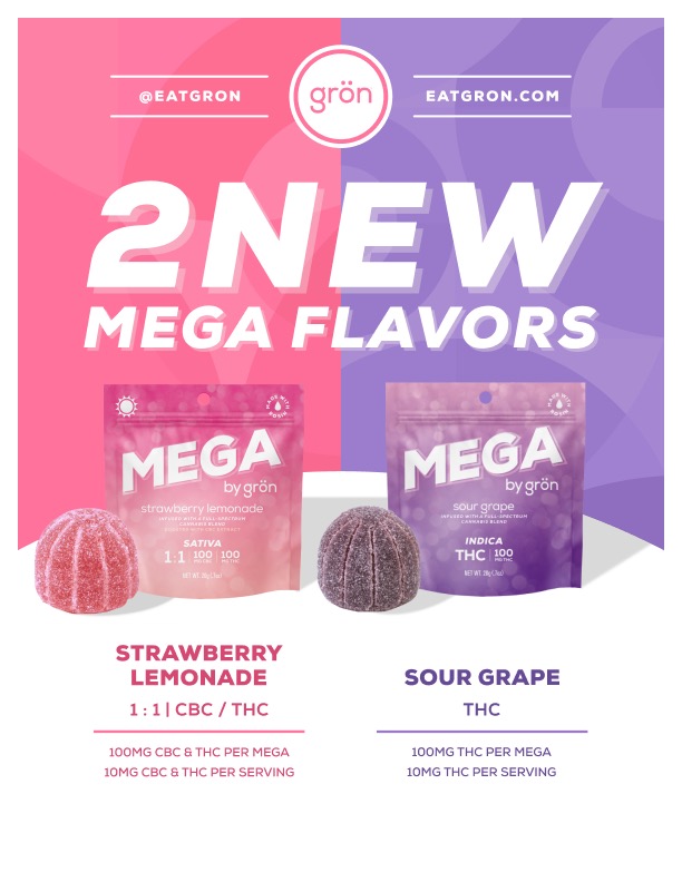 Grön launches two new MEGA flavors: Strawberry Lemonade & Sour Grape ...